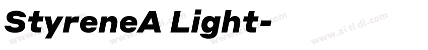 StyreneA Light字体转换